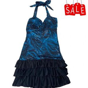 Sparkle Halter Dress (M)